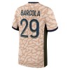 Original Fußballtrikot Paris Saint-Germain Bradley Barcola 29 4.trikot Jordan 2023-24 Für Herren